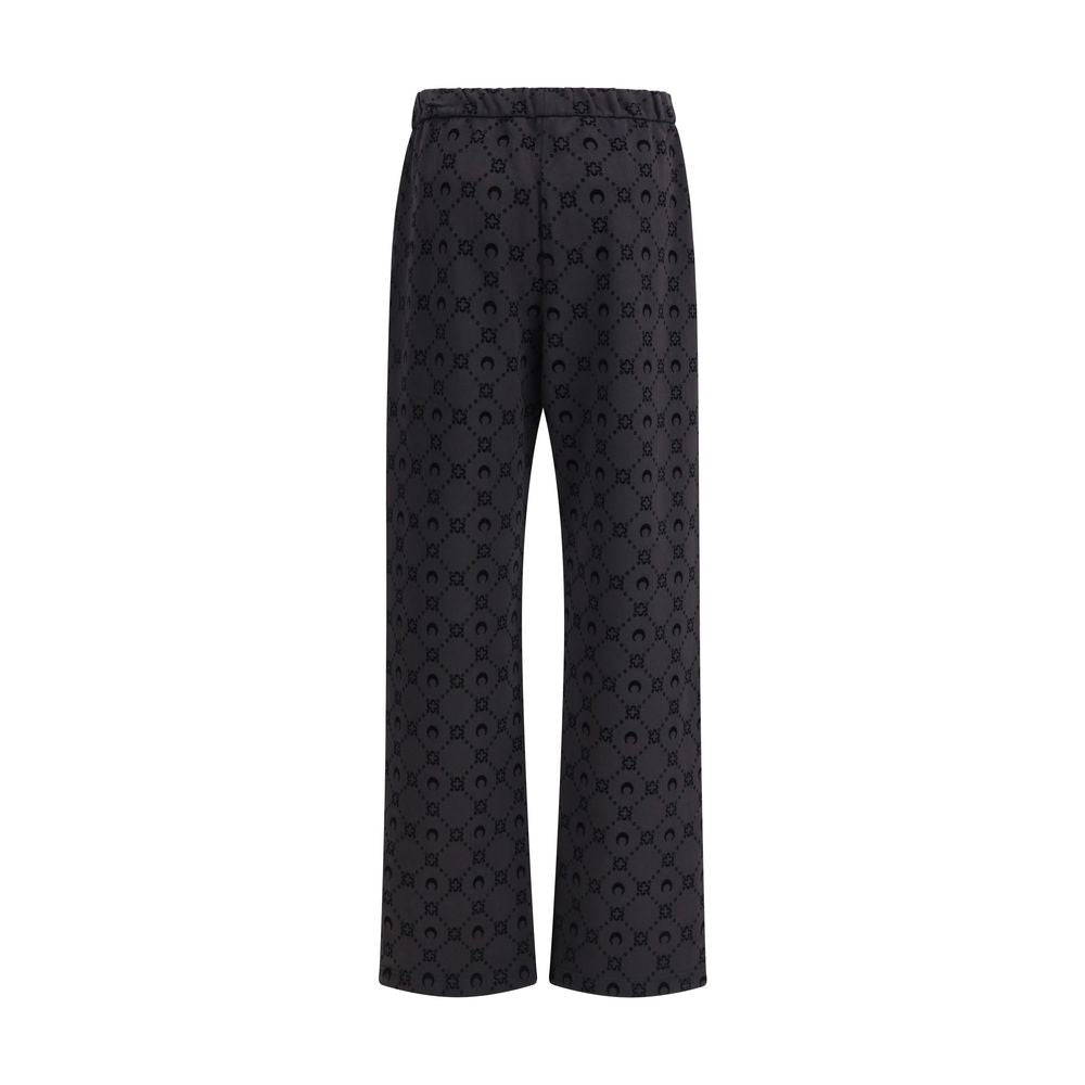 Marine Serre Gray Cotton Athletic Pants