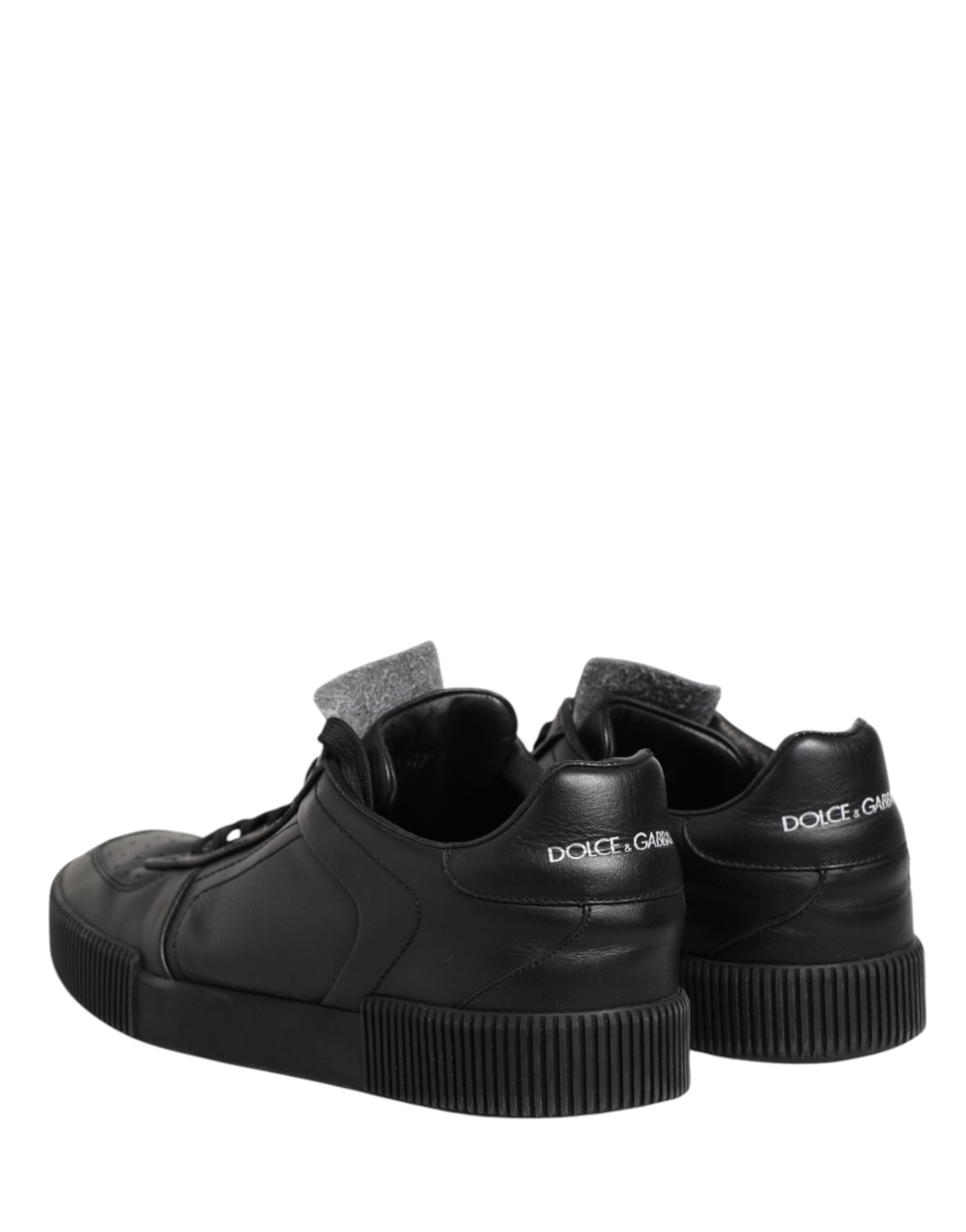 Dolce & Gabbana Black MIAMI Calf Low Top Men Sneakers  Shoes