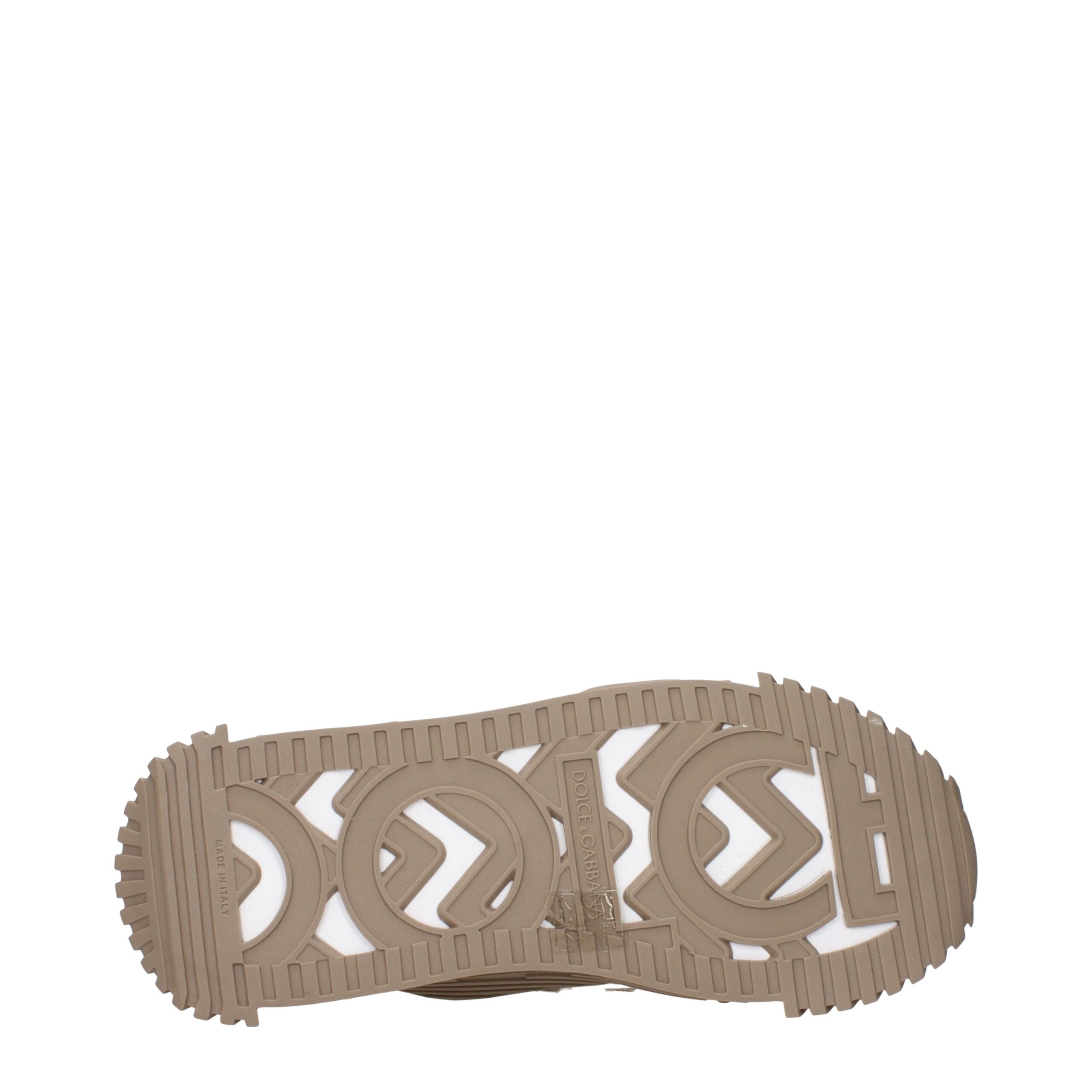 Dolce & Gabbana White Fabric Athletic Sneakers