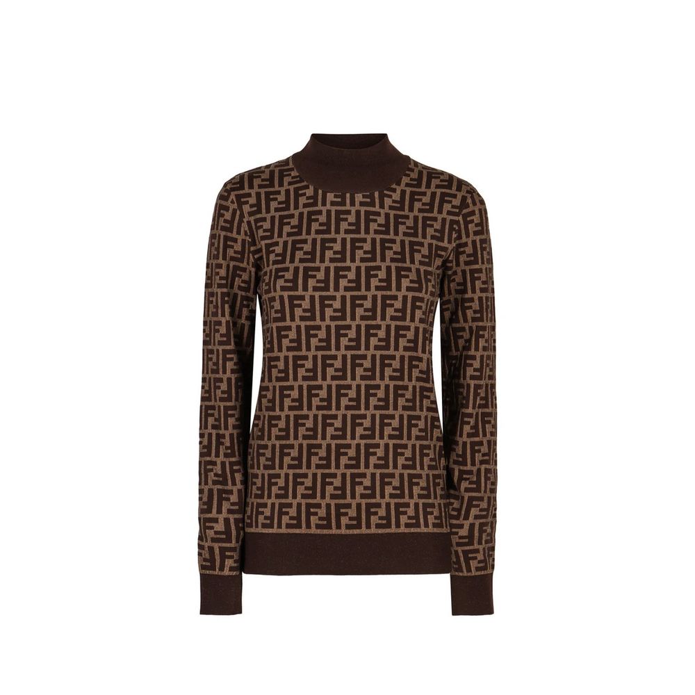 Fendi Brown Cotton Sweatshirt