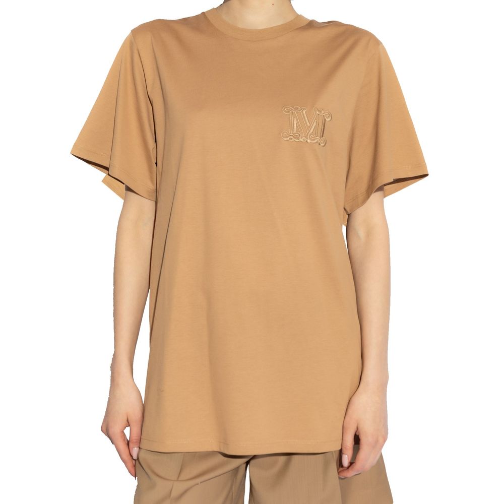 Max Mara Brown Cotton T-Shirt