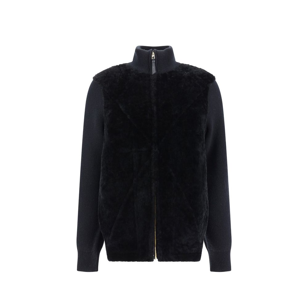 Loewe Black Lamb Fur Clothing