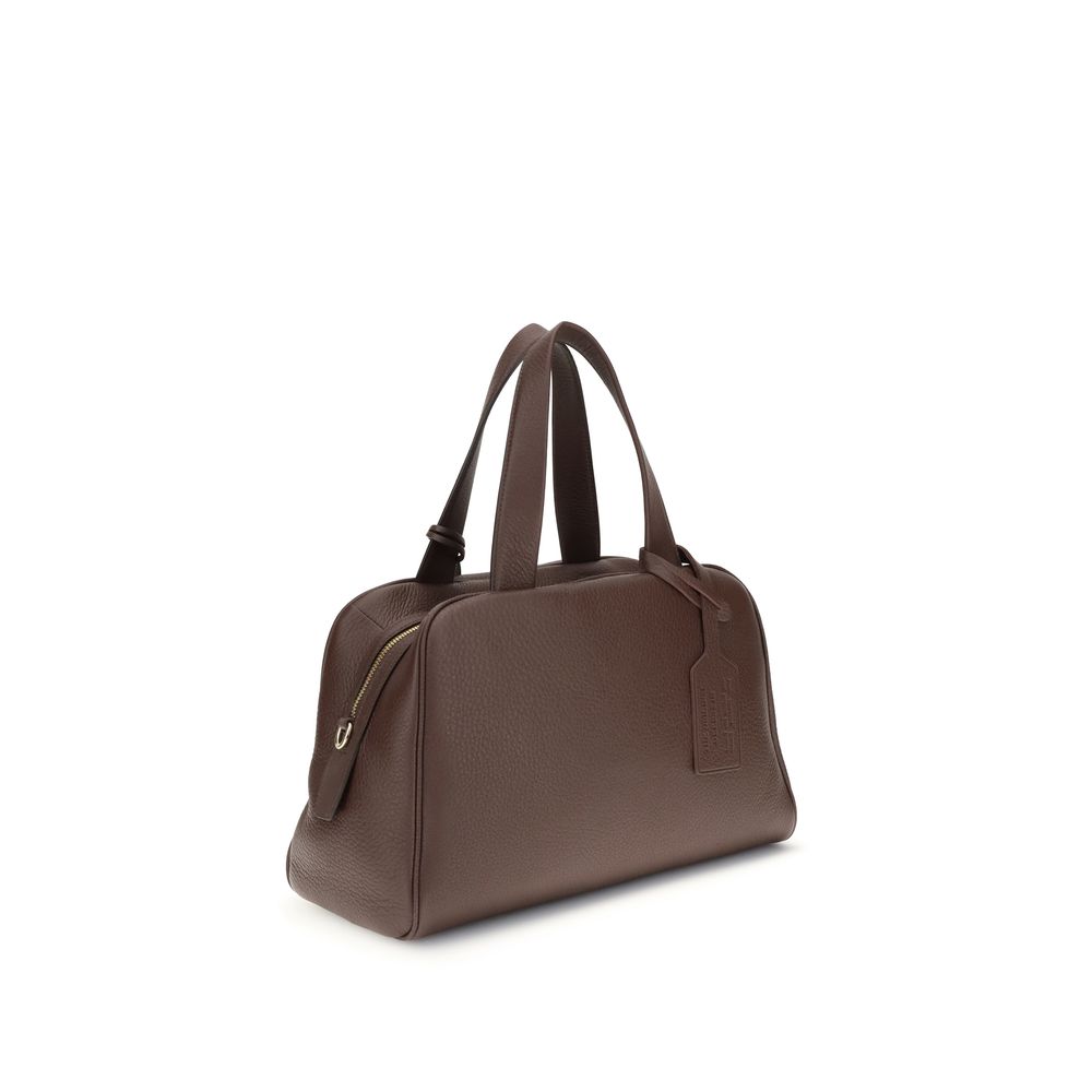 Prada Brown Calf Leather Bos Taurus Handbag