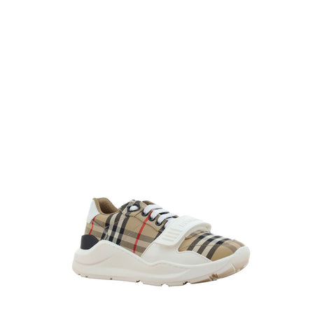 Burberry Beige Gummi Atletiske Sneakers