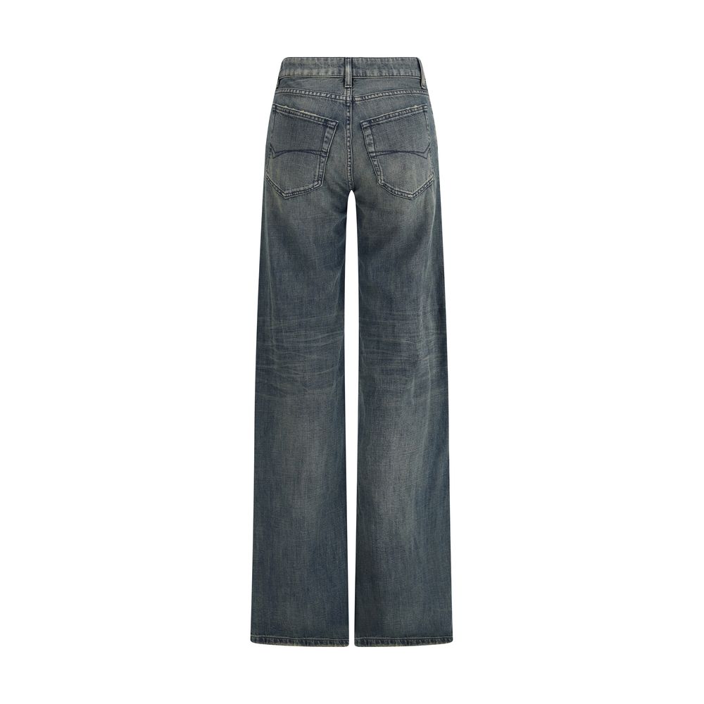 Balenciaga Blue Cotton Jeans Denim