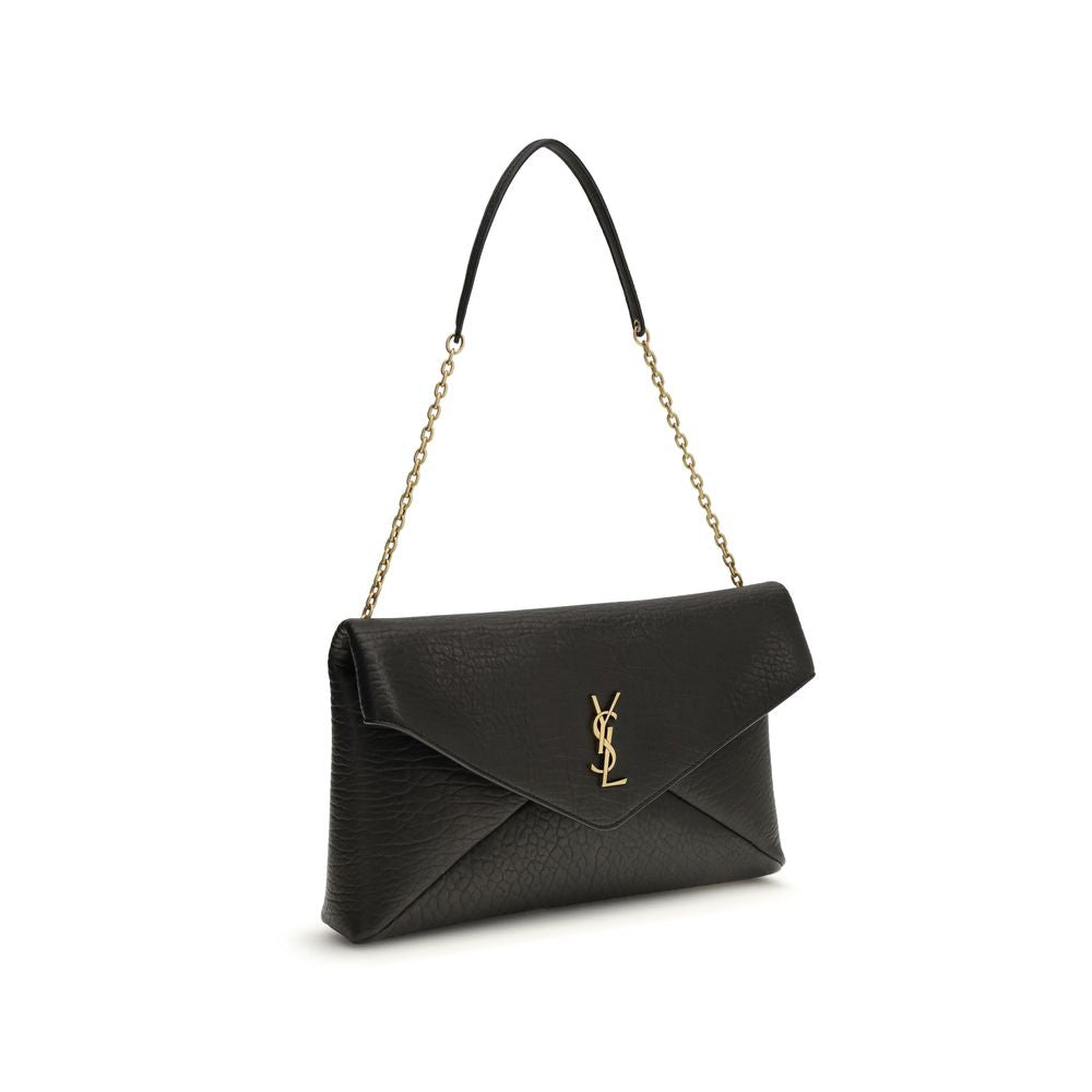 Saint Laurent Black Lamb Ovis Aries Aries Shoulder Bag