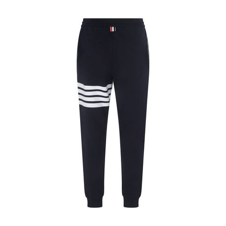 Thom Browne Blue Cotton Joggers (Workout Pants)
