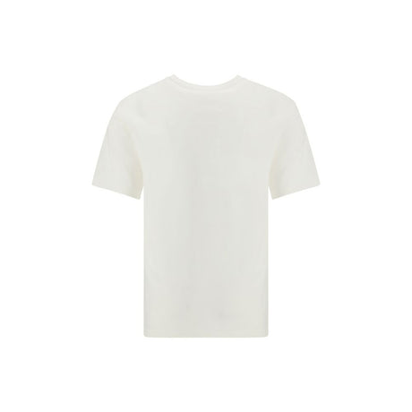 Jil Sander Cremefarvet Bomulds T-shirt