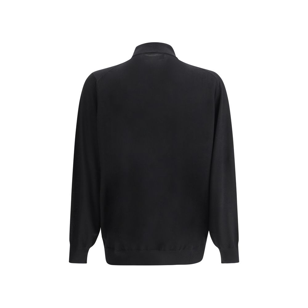 Brunello Cucinelli sort kashmirskjorte