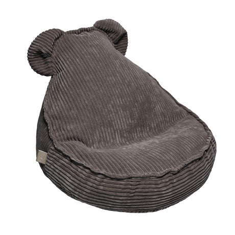 MeowBaby® Aesthetic Velvet Sako Bag – Teddy Brown| Comfortable & Stylish Pouf | Made in Europe - Hilstor