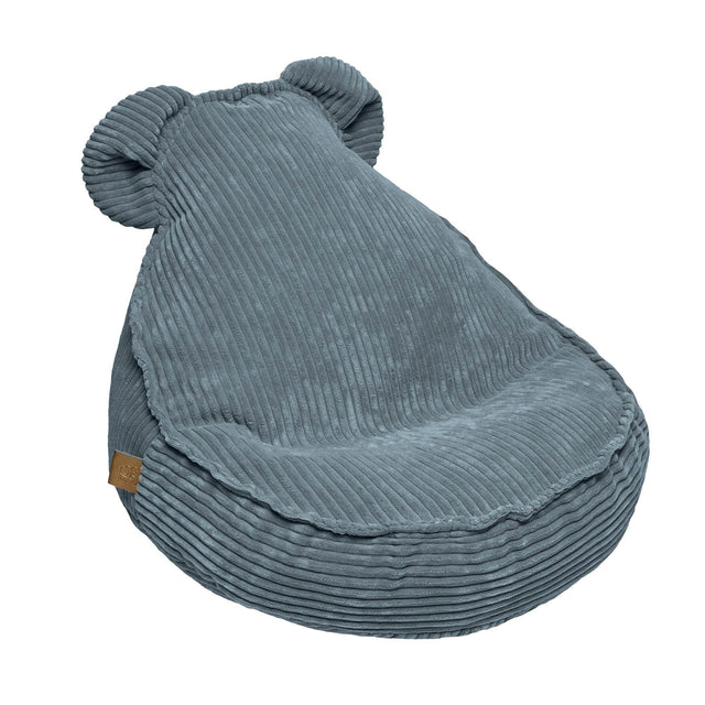MeowBaby® Aesthetic Velvet Sako Bag – Teddy Turquoise | Comfortable & Stylish Pouf | Made in Europe - Hilstor