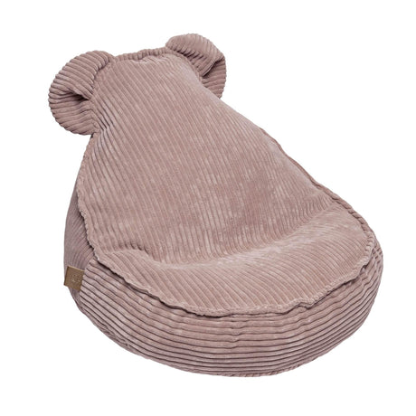 MeowBaby® Aesthetic Velvet Sako Bag – Teddy Powder Rose | Comfortable & Stylish Pouf | Made in Europe - Hilstor
