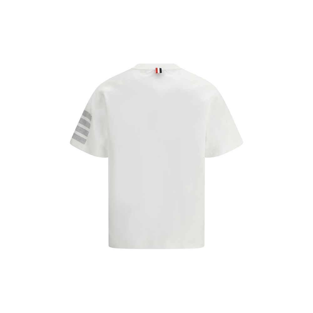Thom Browne White Cotton T-Shirt