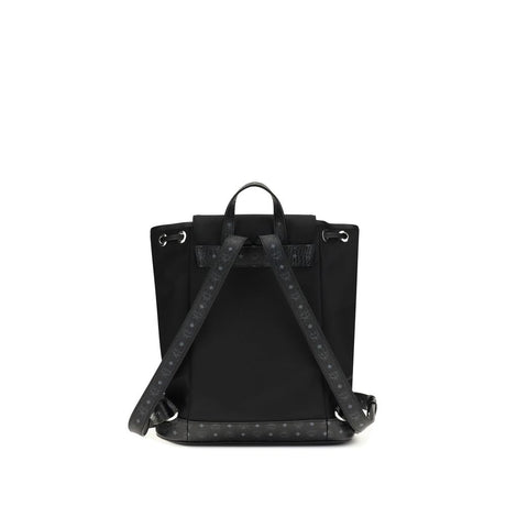 MCM Black Nylon Backpack