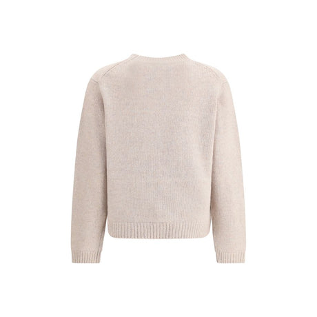 Maison Kitsuné Cremefarvet Merino Uld Sweatshirt