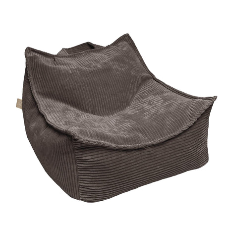 MeowBaby® Aesthetic Velvet Sako Bag – Brown | Comfortable & Stylish Pouf | Made in EU - Hilstor