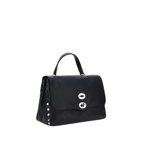 Zanellato Black Calf Leather Bos Taurus Shoulder Bag