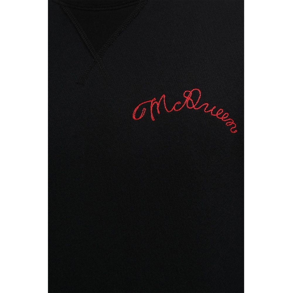 Alexander McQueen Black Cotton Sweatshirt