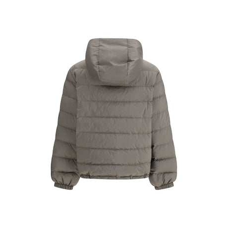 Miu Miu Gray Recycled Polyester Coat