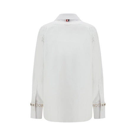 Thom Browne White Cotton Dress Shirt
