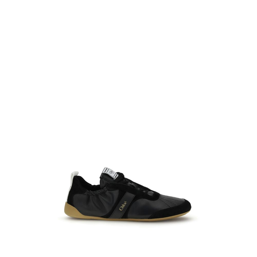 Chloé Black Goatskin Athletic Sneakers