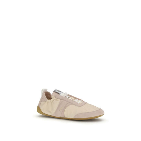 Chloé Beige Nylon Atletik Sneakers