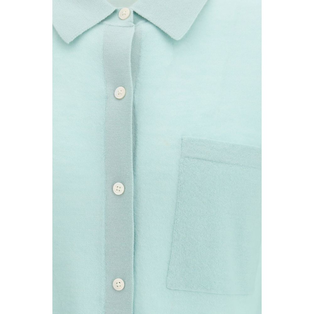 Guest in Residence Light Blue Cashmere Pattern Shirt