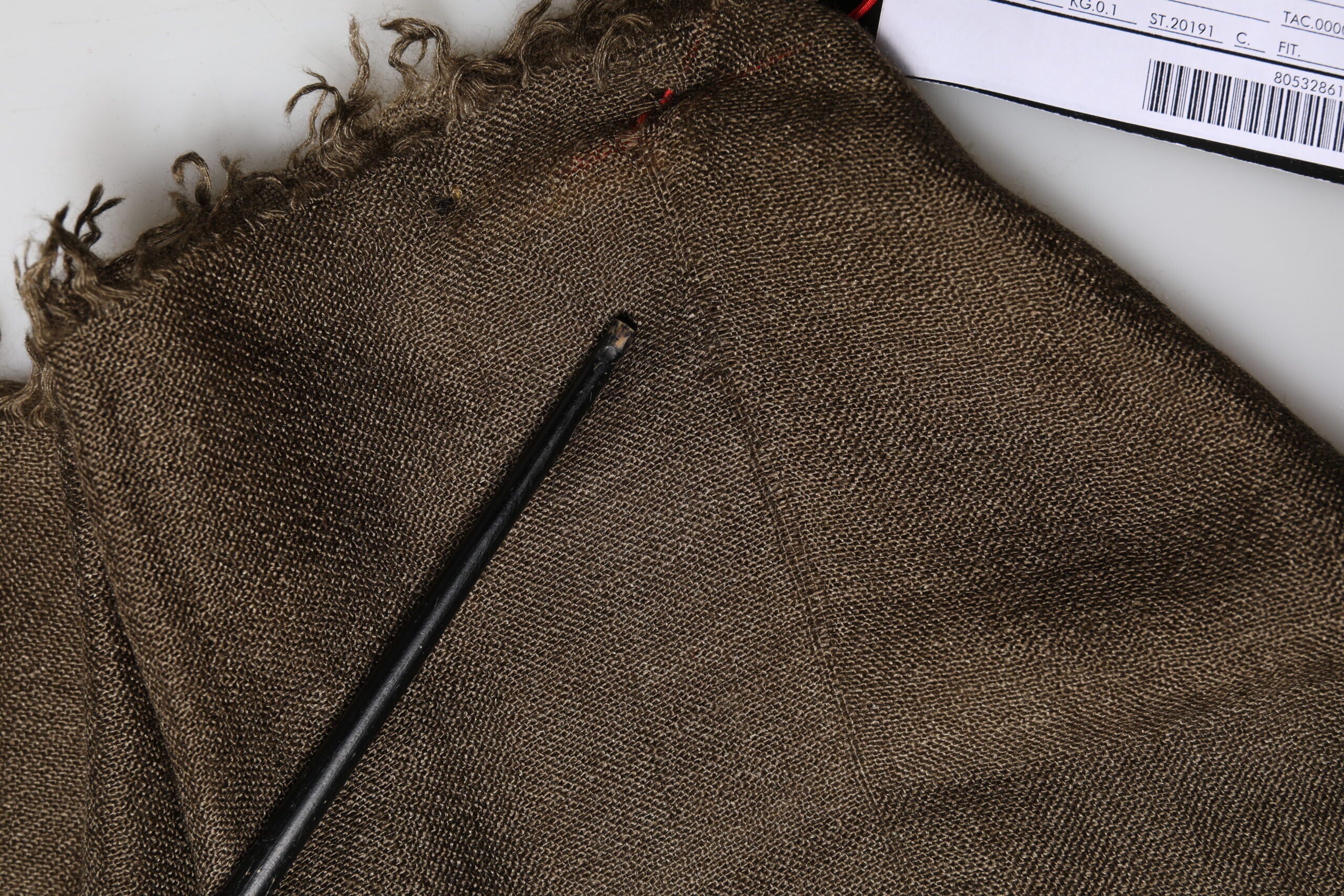 Dolce & Gabbana Brown Cashmere Knit Neck Wrap Shawl  Scarf