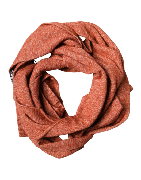 Dolce &amp; Gabbana Orange Silke Cashmere Halstørklæde