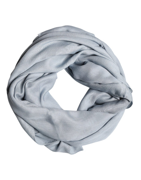 Dolce &amp; Gabbana Lyseblåt Cashmere Strikket Sjal
