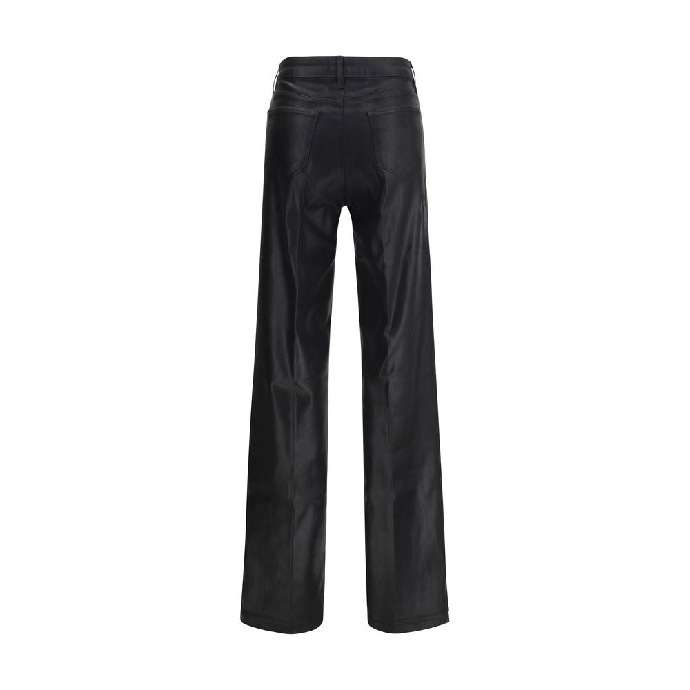 L'Agence Black Cotton High-Waisted Jean