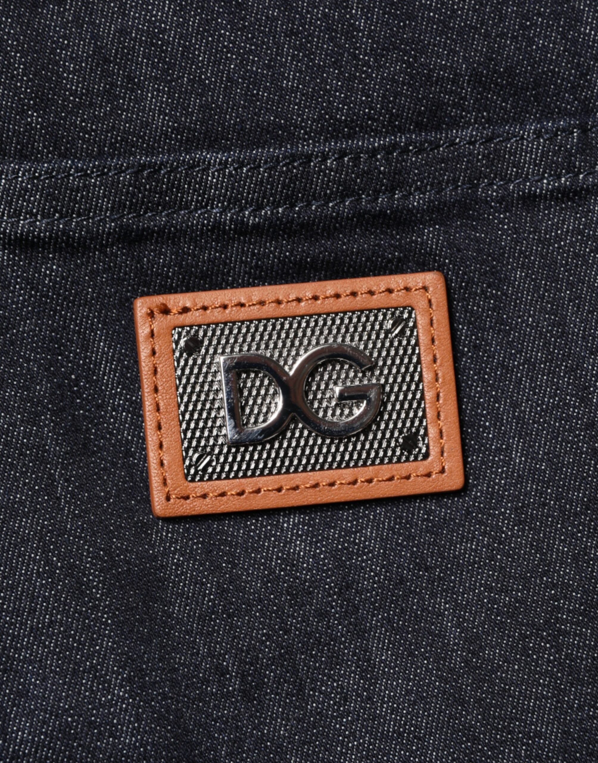 Dolce &amp; Gabbana Sorte Bomuldsstretch Skinny Denim Herrejeans