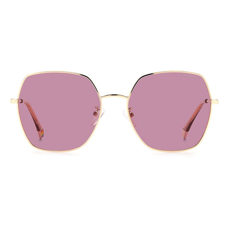 Polaroid Rose Gold Stainless Steel Sunglasses