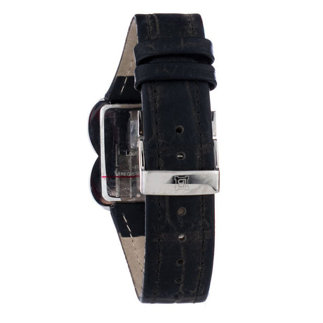 Laura Biagiotti Black Leather Dress Watch