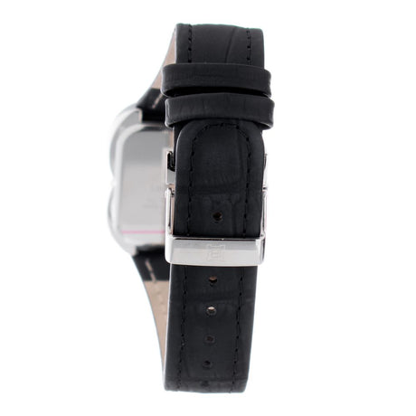 Laura Biagiotti Black Leather Dress Watch