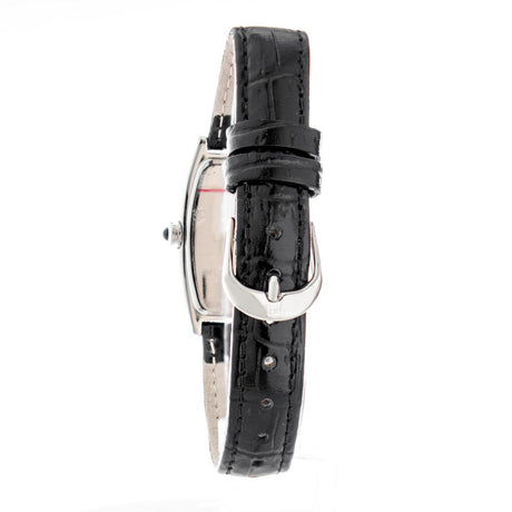 Laura Biagiotti Black Leather Dress Watch