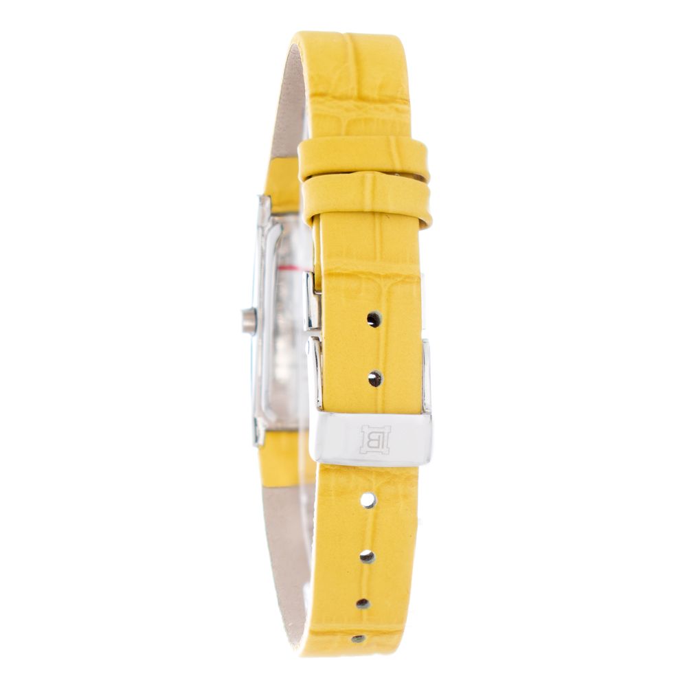 Laura Biagiotti Yellow Leather Dress Watch
