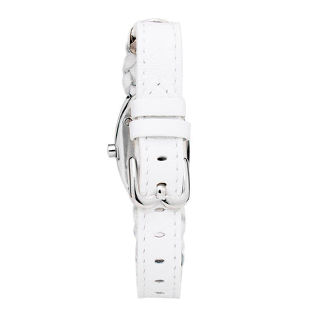 Laura Biagiotti White Leather Dress Watch