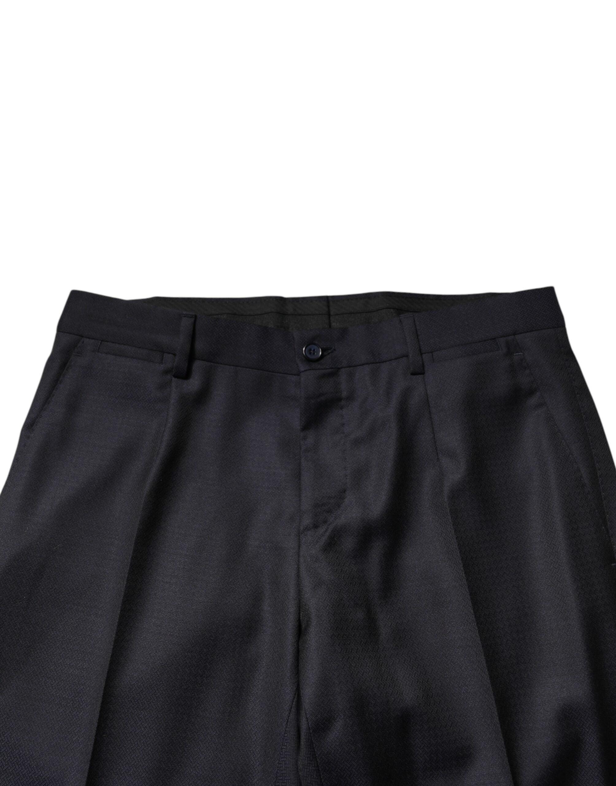 Dolce & Gabbana Dark Blue Wool Single Breasted Men 2 Piece Suit