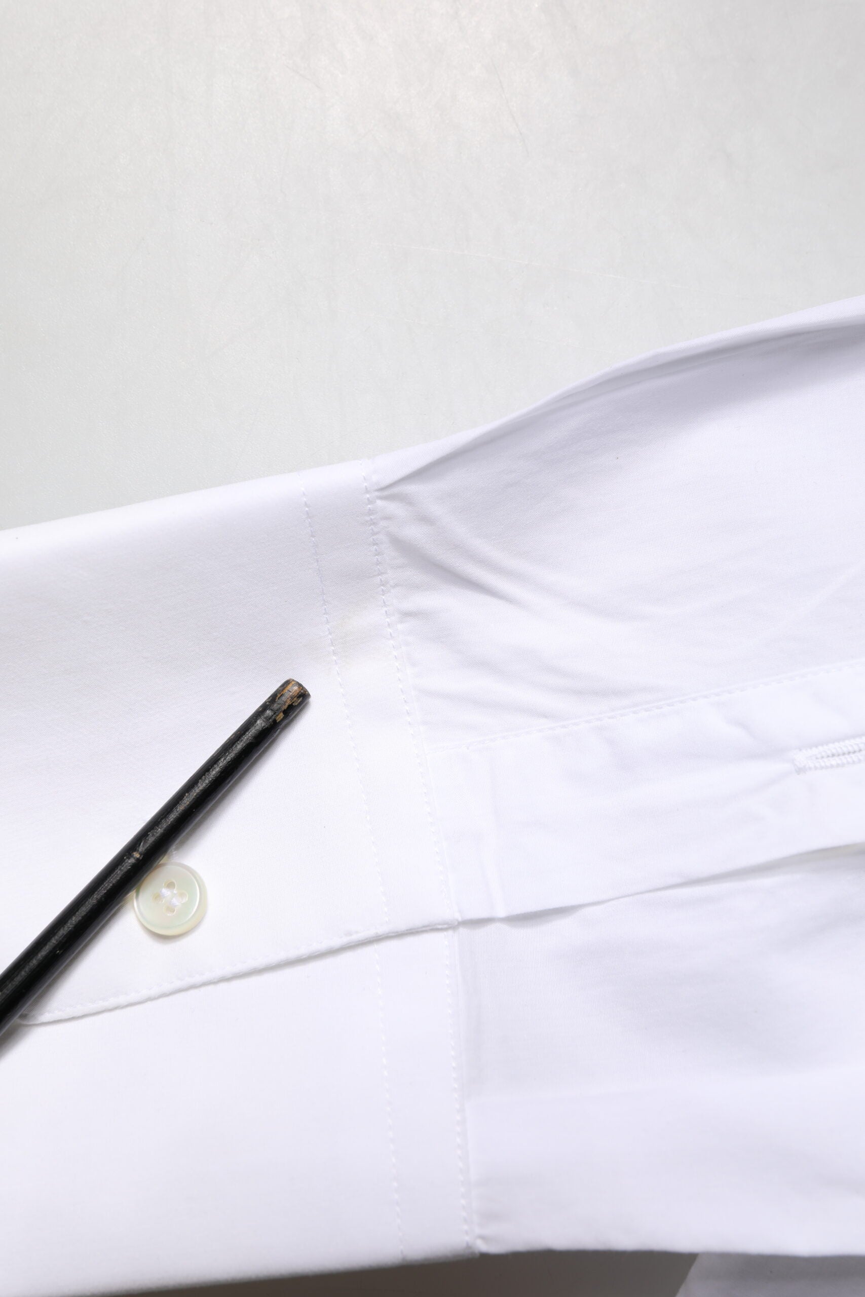 Dolce & Gabbana White Cotton GOLD Collared Dress Formal Shirt