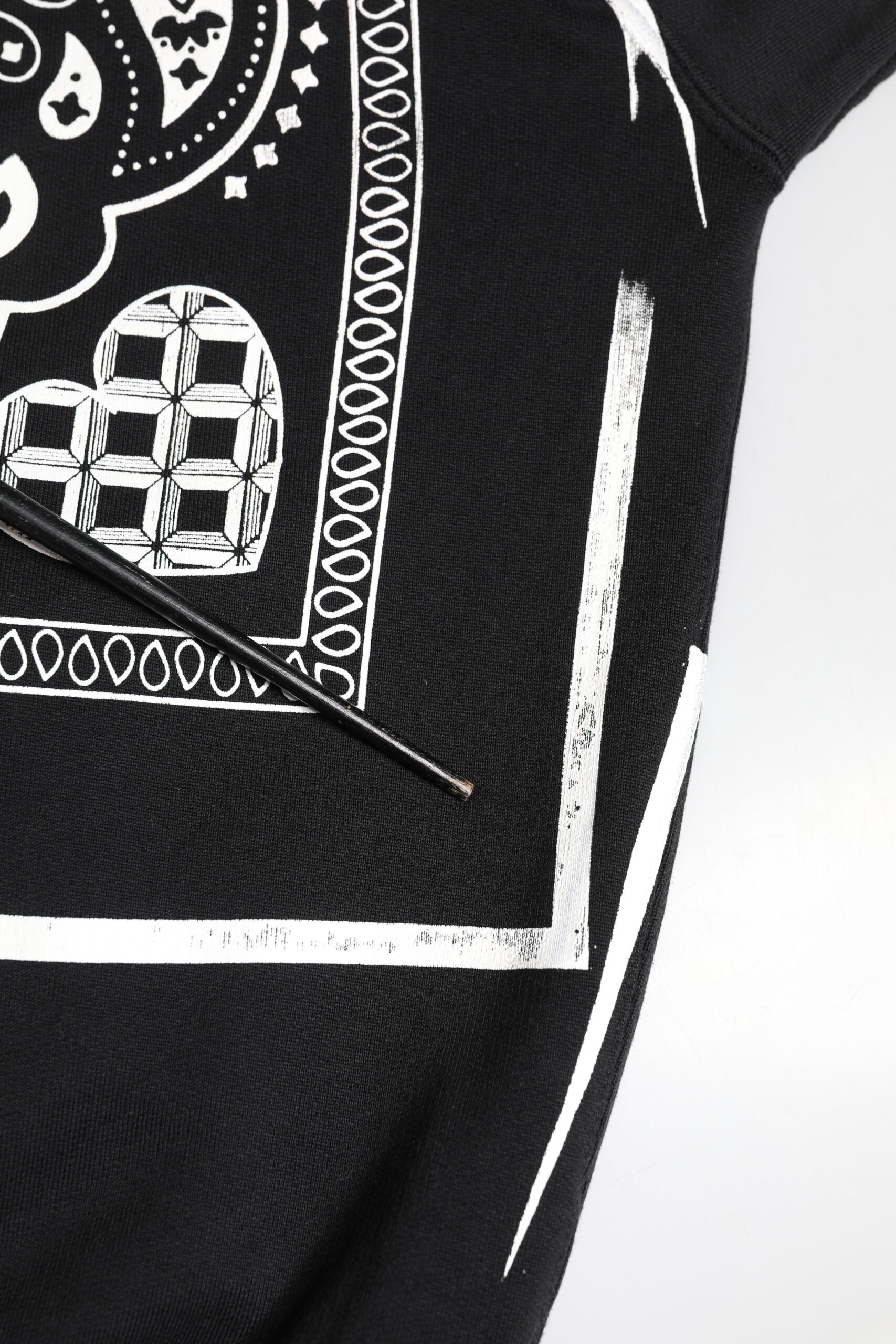 Dolce & Gabbana Black Bandana Hooded Men Sweatshirt Sweater