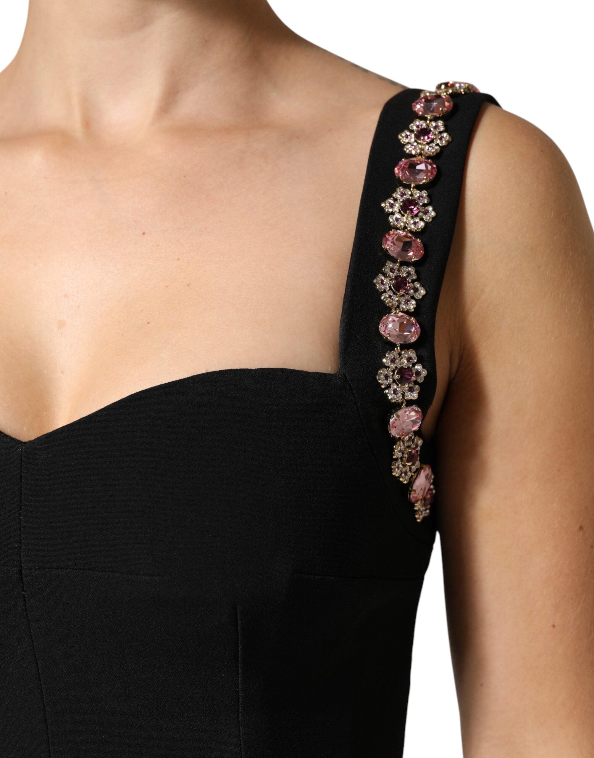 Dolce &amp; Gabbana Sort Udsmykket Havfruekjole med Skede