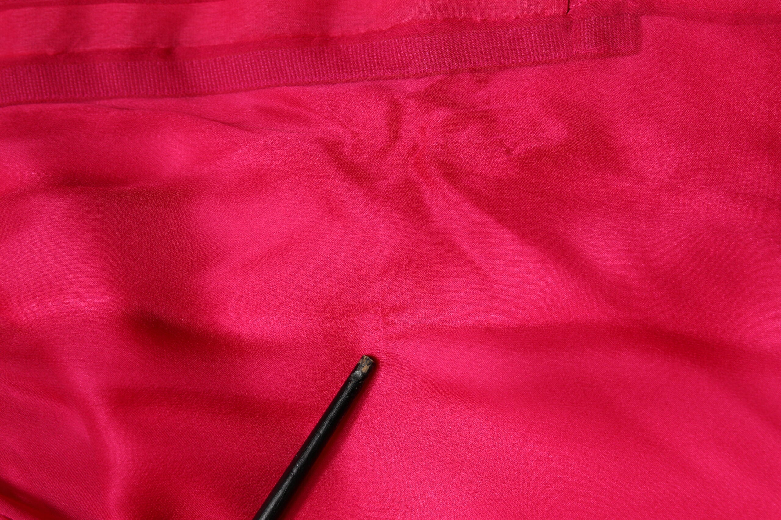 Dolce & Gabbana Pink Silk Embellished A-line Midi Dress