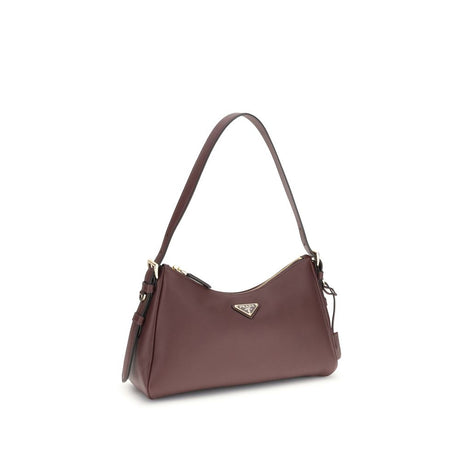 Prada Bordeaux Calf Leather Bos Taurus Shoulder Bag
