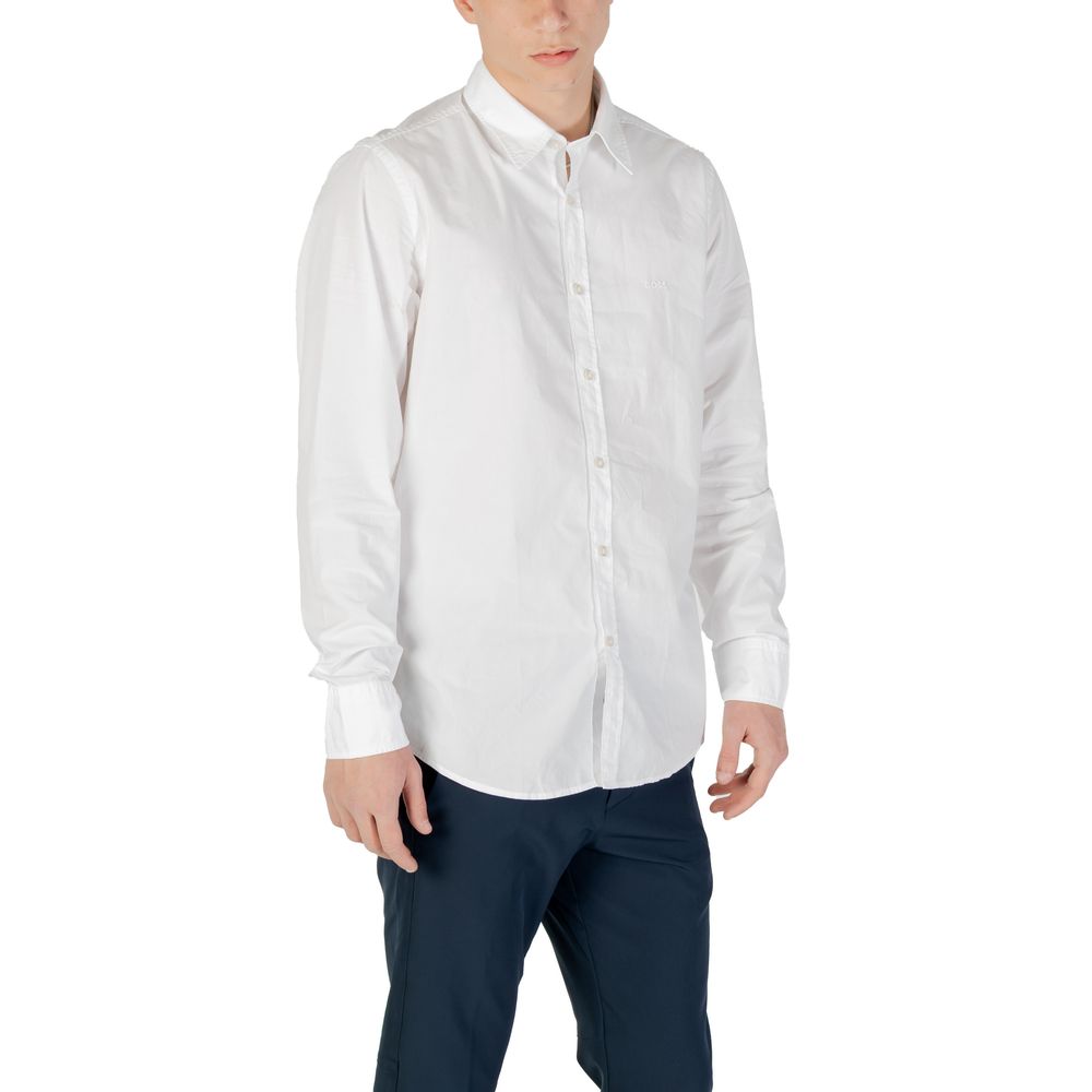 Hugo Boss White Cotton Dress Shirt