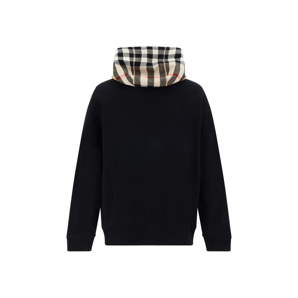 Burberry sort bomulds sweatshirt