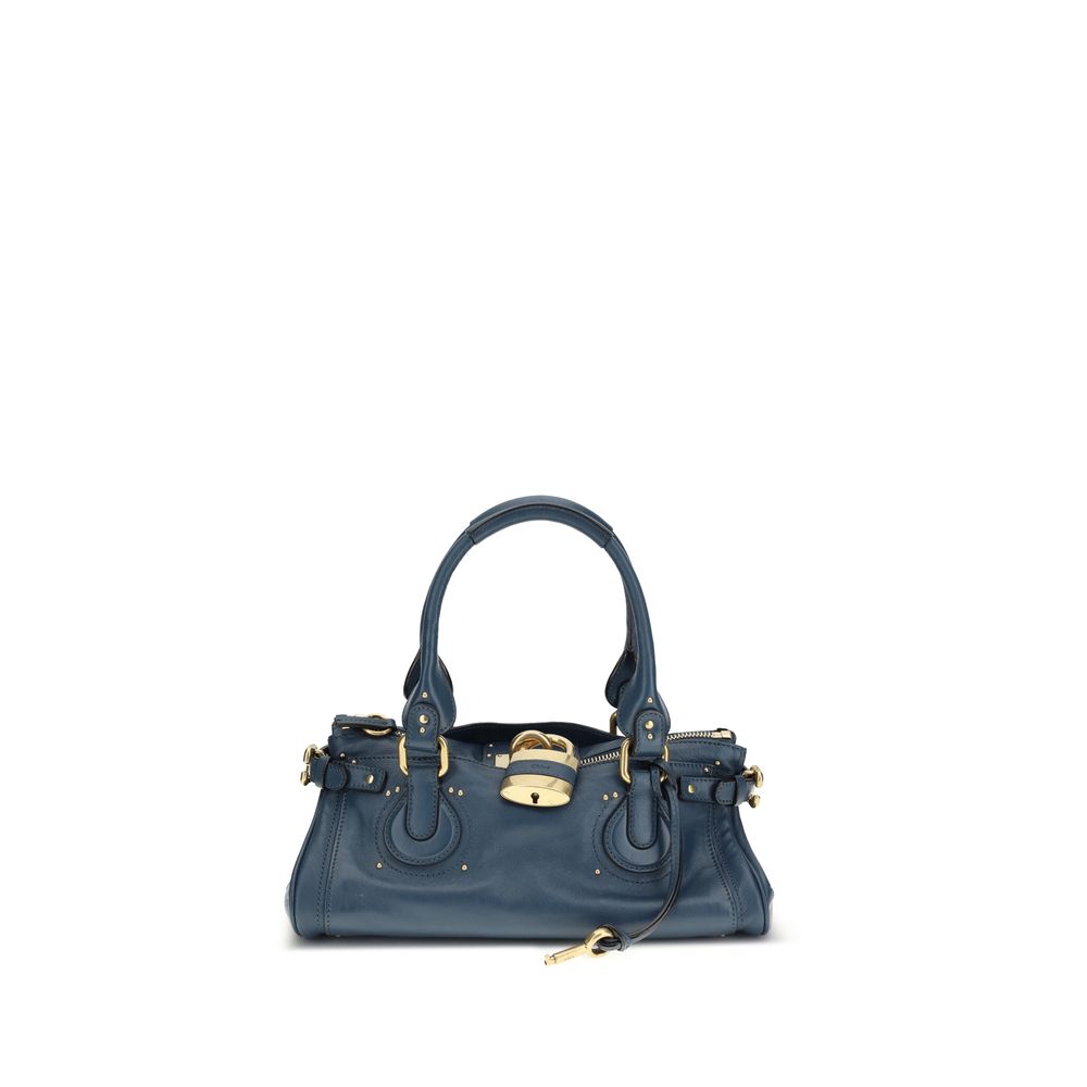 Chloé Blue Buffalo Leather Shoulder Bag