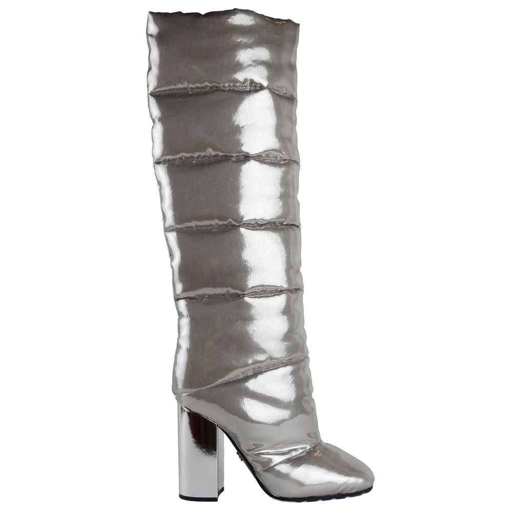 Dolce & Gabbana Silver Nylon Women's Ankle Boot