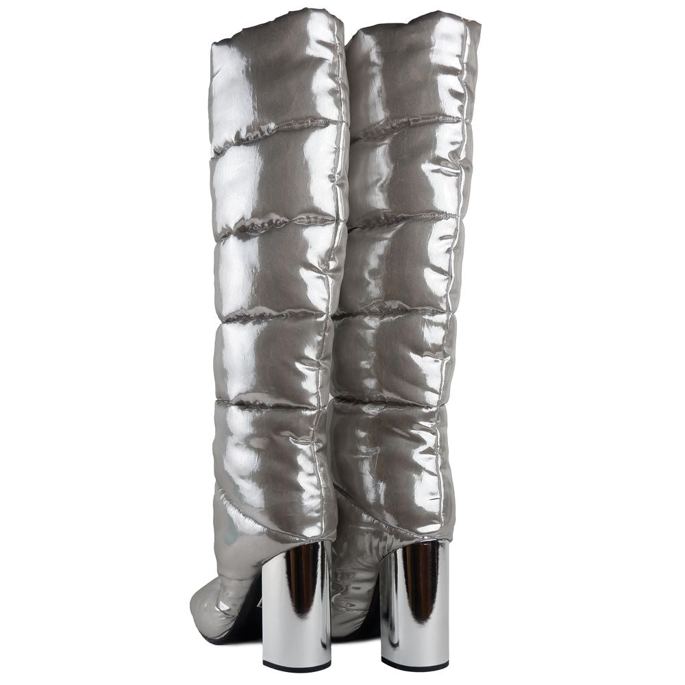 Dolce & Gabbana Silver Nylon Women's Ankle Boot