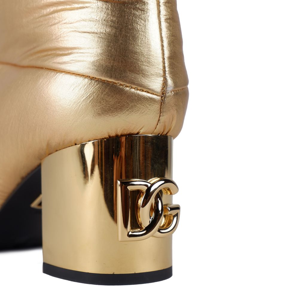 Dolce & Gabbana Giallo Nylon Women Ankle Boot